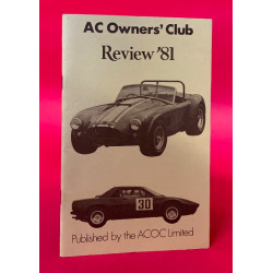 AC Owners' Club Review '81 AC Owners' Club Review '81