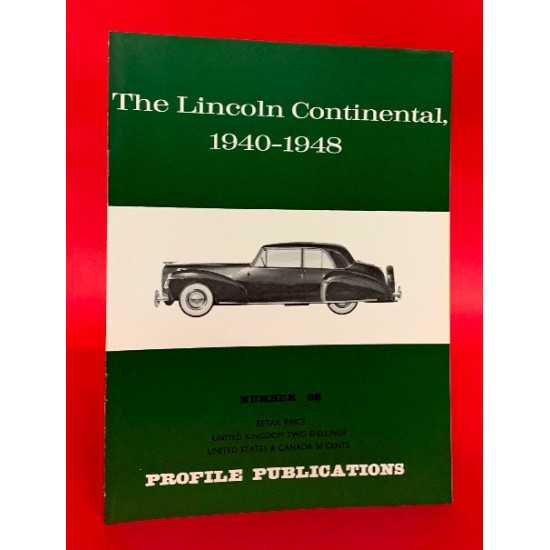Profile Publications No 88: The Lincoln Continental, 1940-1948