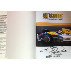 Autocourse 1991 - 1992 signed by Nigel Mansell