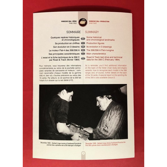 Porsche 356 Production 1948-1965 Mini Book