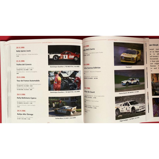 Lancia 037 + 038 Macchina da Corsa Registro Lancia 037 + 038 Macchina da Corsa Registro