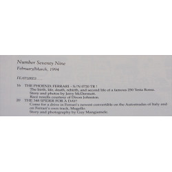 Cavallino Magazine No  79  February / March 1994