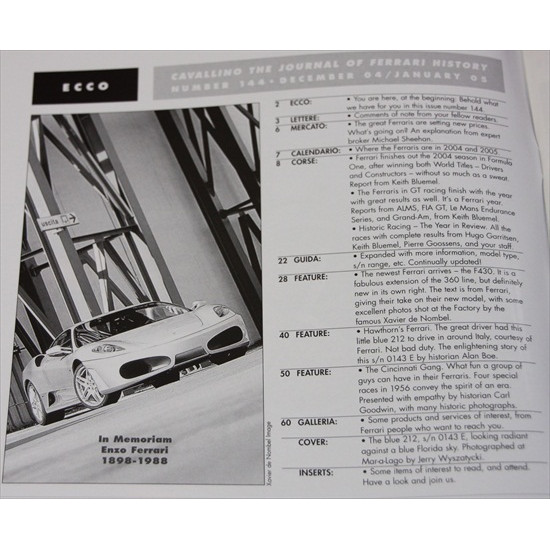 Cavallino Magazine No 144 December /  January 2004 / 2005