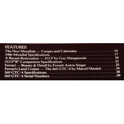 Cavallino Magazine  No 31 February / March 1986