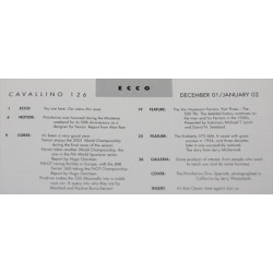 Cavallino Magazine No 126 December / January  2001/ 2002