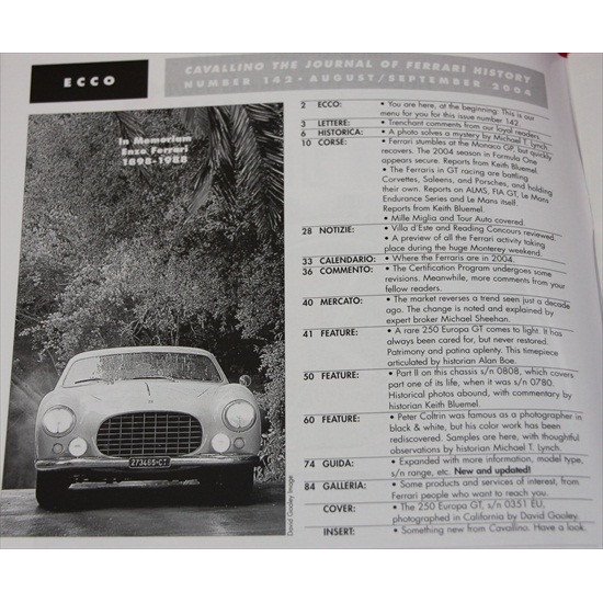 Cavallino Magazine No 142  August / September   2004