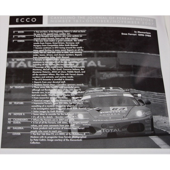 Cavallino Magazine No 161 October /  November 2007