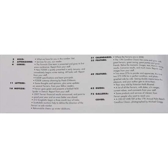 Cavallino Magazine No 164 April / May 2008 Cavallino Magazine No 164 April / May 2008