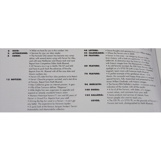 Cavallino Magazine No 166 August / September 2008 Cavallino Magazine No 166 August / September 2008