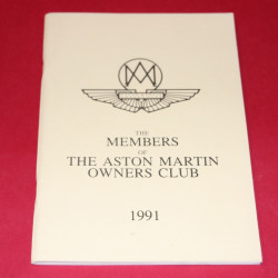 The Members of The Aston Martin Owners Club 1991