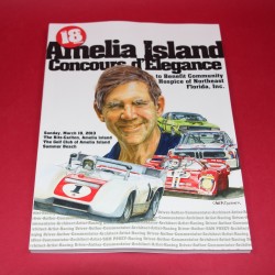 Amelia Island Concours d'Elegance 18th Annual  March 10th 2013 Signed by Sam Posey