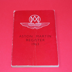 Aston Martin Register 1963 Aston Martin Register 1963