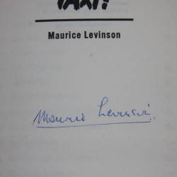 Taxi !, Signed by Maurice Levinson