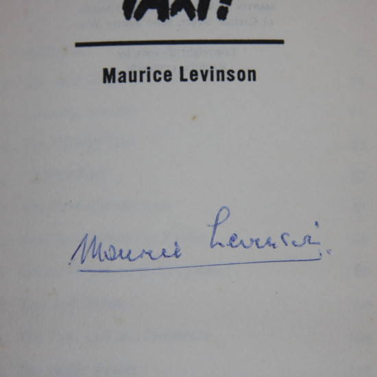 Taxi !, Signed by Maurice Levinson