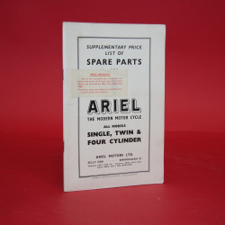 Price List of Spare Parts for Ariel The Modern Motor Cycle 1955