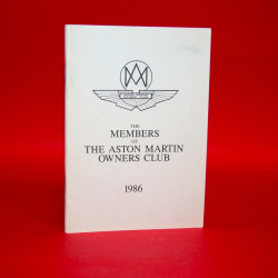 The Members of the Aston Martin Owners Club 1986