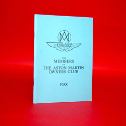 The Members of the Aston Martin Owners Club 1988