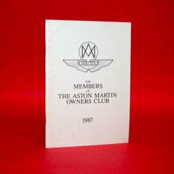 The Members of the Aston Martin Owners Club 1987