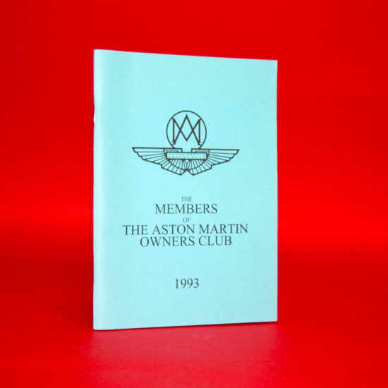 The Members of the Aston Martin Owners Club 1993