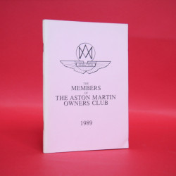 The Members of the Aston Martin Owners Club 1989