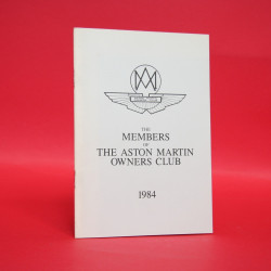 The Members of the Aston Martin Owners Club 1984